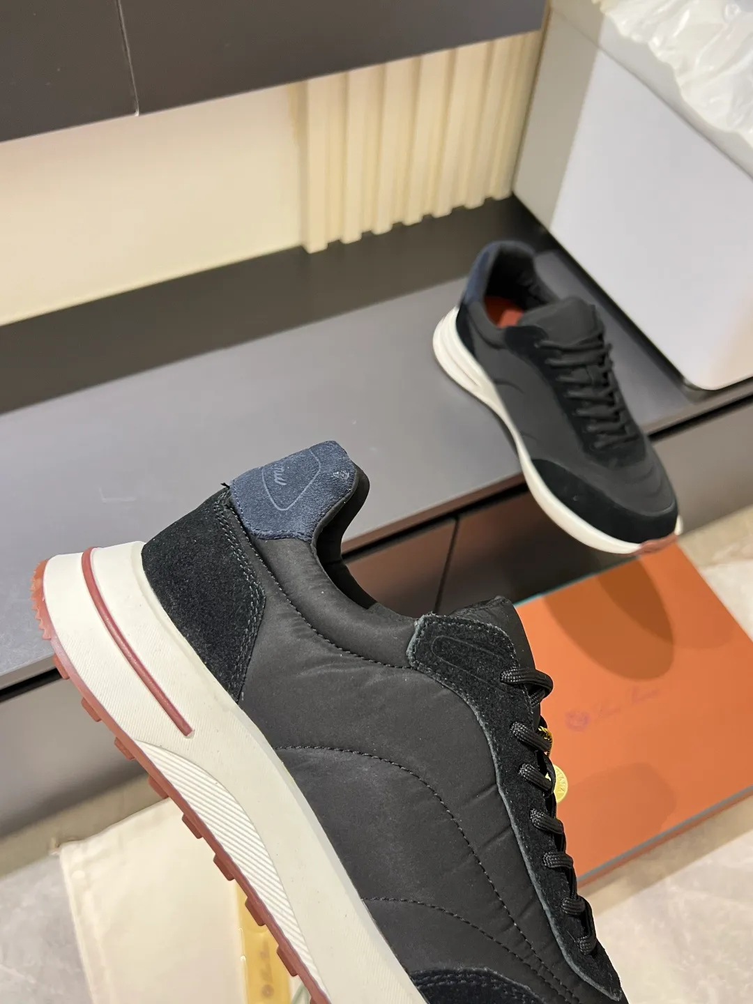 Men's men's shoes 💰p480Loro Men's men's shoes 💰piana niche Loro classic jogging shoes, men's lace-up casual shoes and sneakers, high-quality lightweight and comfortable fabrics, suitable for outdoor leisure, the color scheme is young and energetic, and it looks great with sportswear or casual suits! Size: 38-44 (45 customized)
